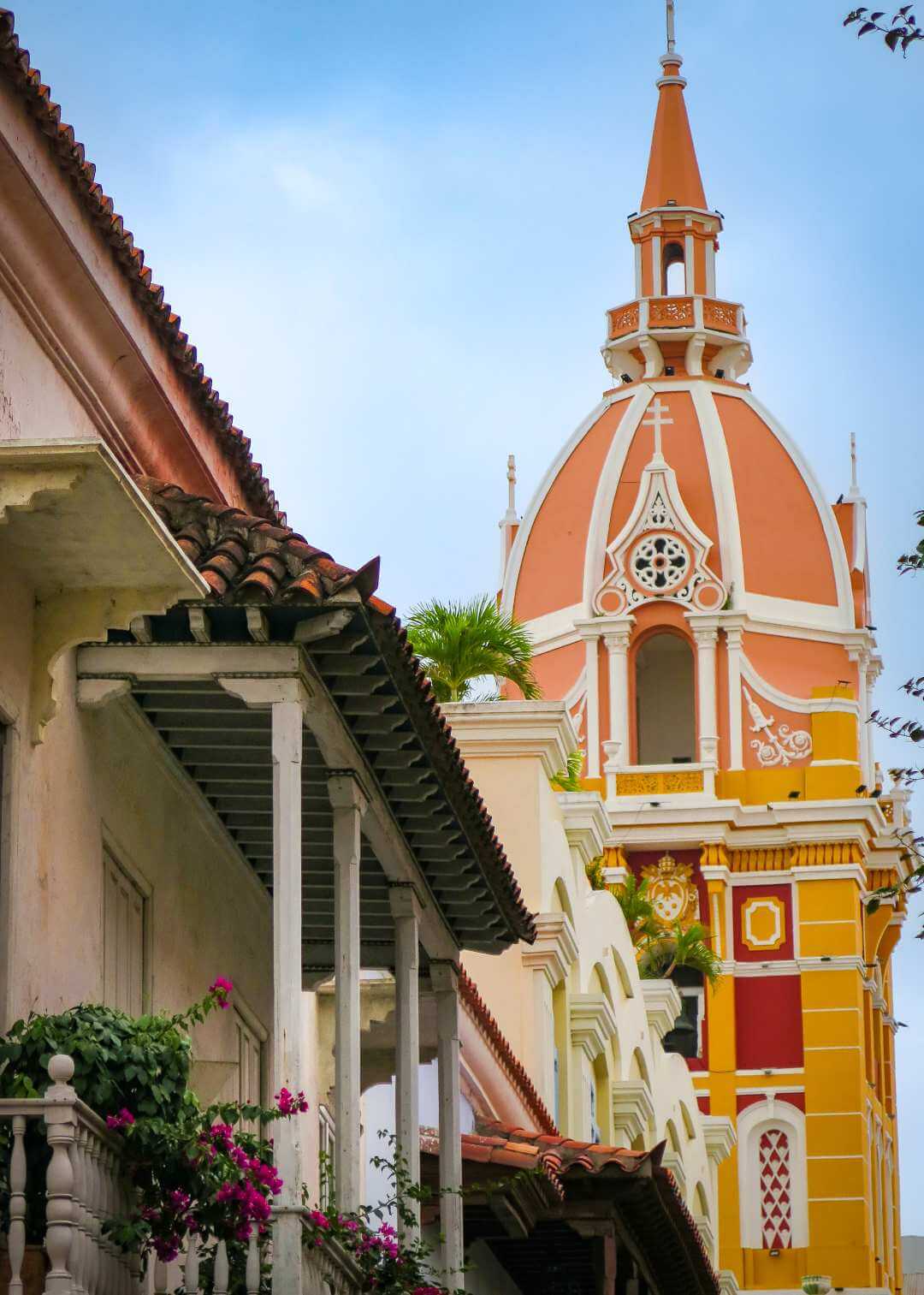 Paisaje del centro de Cartagena de Indias Colombia