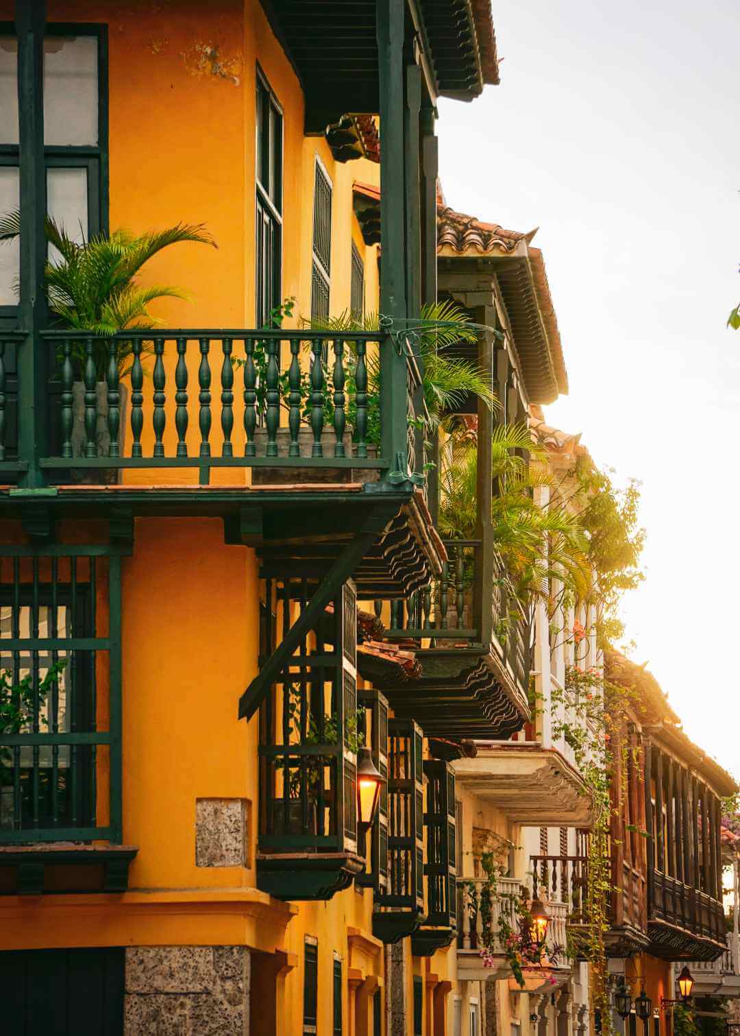 Casas de la ciudad fortificada de Cartagena